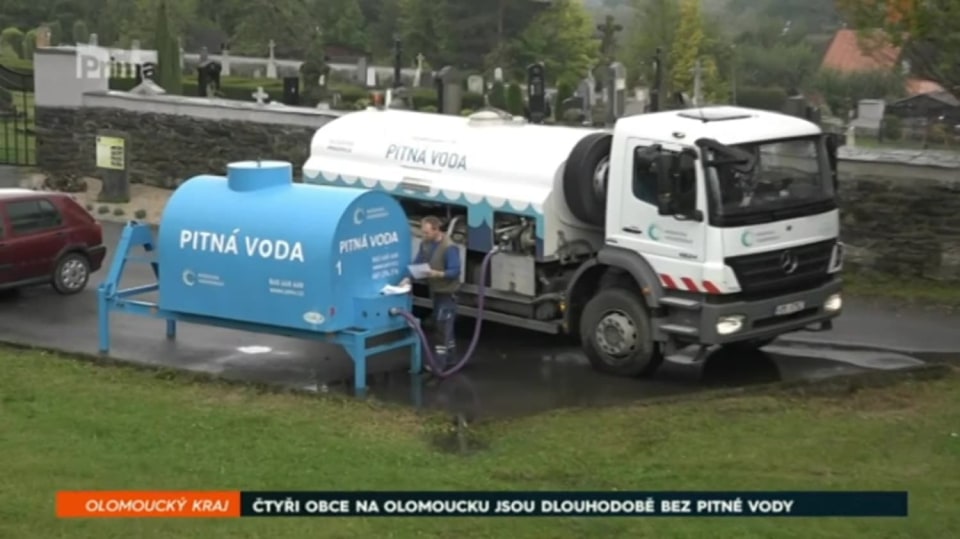 25. 9. 2017 ZPRÁVY: ČTYŘI OBCE NA OLOMOUCKU JSOU DLOUHODOBĚ BEZ PITNÉ VODY
